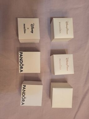 Pandora White Jewelry Gift Boxes - Set of Six